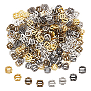 240pcs 4 Colors Rectangle Alloy Buckle, For Webbing, Strapping Bags, Garment Accessories, Mixed Color, 6x6x1mm, 60pcs/color(FIND-NB0003-97)