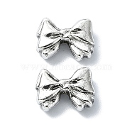 Tibetan Style Alloy Beads, Bowknot, Antique Silver, 9x12x4mm, Hole: 1.8mm, about 347pcs/500g(TIBEB-F065-07AS-03)