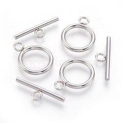 Stainless Steel Color Ring Stainless Steel Toggle Clasps(STAS-F188-30G)