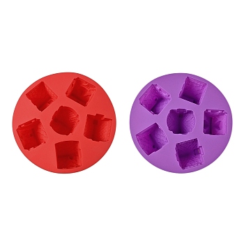 Round DIY Food Grade Silicone Mold, Cake Molds (Random Color is not Necessarily The Color of the Picture), Random Color, 266x64mm, Inner Diameter: 66~75x66~70mm