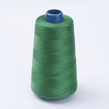 Polyester Thread, Medium Sea Green, 0.28mm, about 1749.78 yards(1600m)/roll