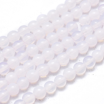 Opalite Beads Strands, Round, 4mm, Hole: 0.5mm, about 100pcs/strand, 15.20''(38.6cm)