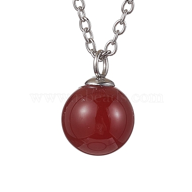 круглые ожерелья кулона драгоценного камня(NJEW-JN04718-01)-4