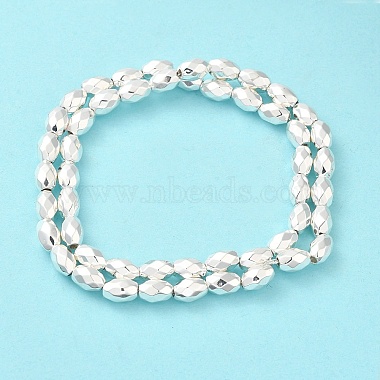 Electroplated Strong Magnetic Synthetic Hematite Beads Strands(G-P518-03D)-2