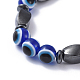 Evil Eye Resin Beads Stretch Bracelets(BJEW-JB04460)-3