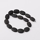 Dyed Oval Synthetic Lava Rock Beads Strands(G-N0111-18)-2