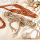 2Pcs 2 Colors Wax Cord Knitted Rhombus Chain Belt with Wood Beaded(AJEW-GA0006-24)-4