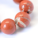 Jaspe rouge naturel brins de perles rondes(X-G-E334-6mm-27)-4