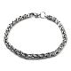 304 Stainless Steel Rope Chain Bracelet(BJEW-Z023-03C)-1