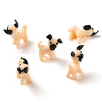 Handmade Lampwork Home Decorations, 3D Dog Ornaments for Gift, Seashell Color, 19~20x11.5~12x23mm(LAMP-K039-18)