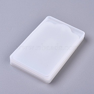 DIY Rectangle Card Sleeve Silicone Molds, Resin Casting Molds, For UV Resin, Epoxy Resin Jewelry Making, White, 105x67.1x6mm, Inner Size: 94.5x58mm(X-DIY-G014-20)