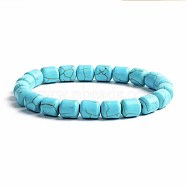 Turquoise Bracelet with Elastic Rope Bracelet, Male and Female Lovers Best Friend(DZ7554-29)
