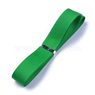 Grosgrain Ribbons, Polyester Ribbons, Green Series, Green, 5/8 inch(16mm), about 1yard/strand(0.9144m/strand)(SRIB-L055-16mm-D580)