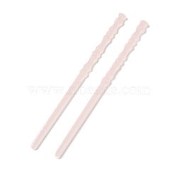 Opaque Acrylic Hair Sticks, Pink, 179x9x4.5mm(OHAR-C011-03J)