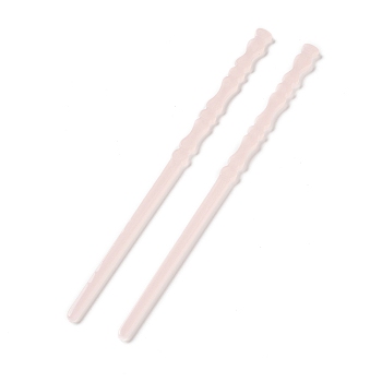 Opaque Acrylic Hair Sticks, Pink, 179x9x4.5mm