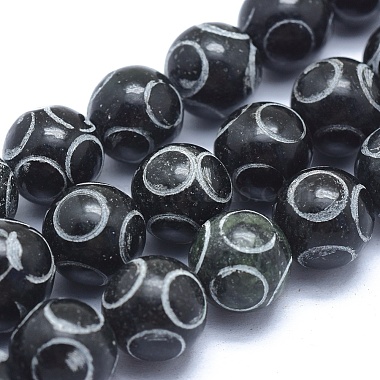 10mm Round Xiuyan Jade Beads