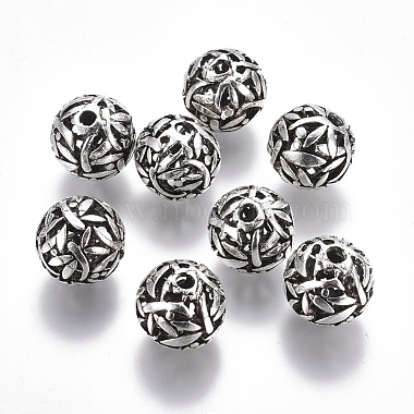 14mm Round Alloy Beads