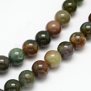 Chapelets de perles rondes en agate indienne naturelle(X-G-F243-01-10mm)-2