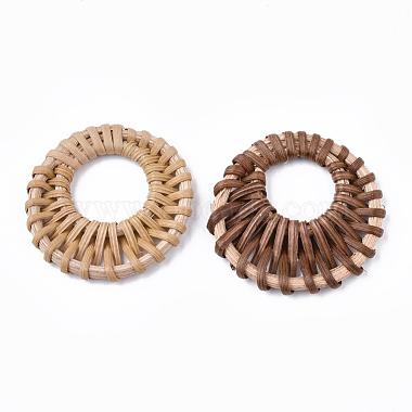 Handmade Reed Cane/Rattan Woven Linking Rings(X-WOVE-Q075-01)-2