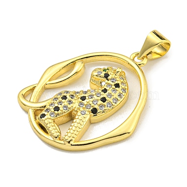 Brass Micro Pave Cubic Zirconia Pendants(KK-K354-08E-G)-2