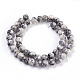 Faceted Round Natural Agate Beads Strands(G-S133-07)-2