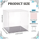 Rectangle Transparent Acrylic Minifigures Display Boxes with Black Base(ODIS-WH0030-50B)-2