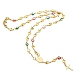 Unisexe 304 colliers de perles chapelet en acier inoxydable(NJEW-L457-001A-G)-3