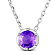 TINYSAND Rhodium Plated 925 Sterling Silver Rhinestone Pendant Necklace(TS-N395-CP)-1