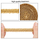 Metallic Centipede Braid Lace Trimming(OCOR-WH0058-02G)-3