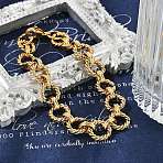 304 Stainless Steel Rolo Chain Bracelets for Women Men, Ion Plating(IP), Golden, 8-1/4 inch(20.8cm)(BJEW-F488-44G)