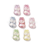 Plastics Beads, Craft Beads, Animal, Rabbit, 15.5x10x4.5mm, Hole: 1.6mm, 833pcs/500g(KY-B004-04D)