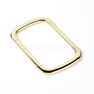 Rectangle Zinc Alloy Tote Bag Handle, Bag Replacement Accessories, Light Gold, 9.5x6.1x0.4cm, Inner Diameter: 8x4.85cm(FIND-WH0072-76)