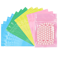 Plastic Transparent Zip Lock Bag, Storage Bags, Self Seal Bag, Top Seal, Rectangle, Mixed Color, 12x8x0.15cm, Unilateral Thickness: 3.1 Mil(0.08mm), 4 colors, 25pcs/color, 100pcs(OPP-PH0001-32A)