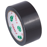 PE & Gauze Adhesive Tapes for Fixing Carpet, Bookbinding Repair Cloth Tape, Black, 4.5cm, about 20m/roll(AJEW-WH0136-54B-02)