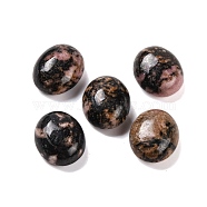 Natural Rhodonite Cabochons, Oval, 12x10x5mm(G-B085-06A-01)