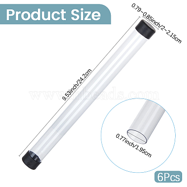Transparent PVC Plastic Bead Storage Tubes(AJEW-CY0002-92B)-2