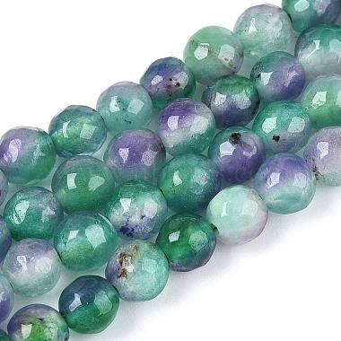 Dyed Natural White Jade Beads Strands(G-T139-6mm-60-18)-4