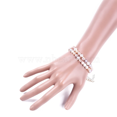 Natural Freshwater Pearl Beaded Bracelets Sets(BJEW-JB05122)-5