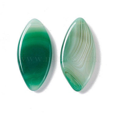 Natural Green Onyx Agate Pendants(G-B030-10B)-2