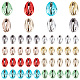 Pandahall Elite 80 pcs 8 couleurs perles de cauris galvanisées(BSHE-PH0001-17)-1