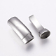 304 Stainless Steel Magnetic Clasps with Glue-in Ends(STAS-F122-12P)-4