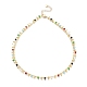 Brass Handmade Colorful Glass Beaded Necklaces(NJEW-JN03134)-1