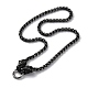 Ion Plating(IP) 304 Stainless Steel Box Chain Necklaces(NJEW-P288-04AS)-1