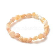 Natural Sunstone Beads Stretch Bracelet for Kids, Inner Diameter: 1-5/8 inch(4cm)(BJEW-JB07031-09)