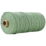 Cotton String Threads for Crafts Knitting Making, Dark Sea Green, 3mm, about 109.36 Yards(100m)/Roll(KNIT-PW0001-01-29)