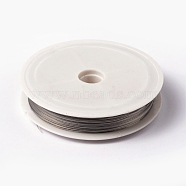 Tiger Tail Wire, Nylon-coated Stainless Steel, Original Color(Raw) Wire, Raw, 0.38mm, about 164.04 Feet(50m)/roll(L0.38mm01)