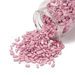 MIYUKI Half TILA Beads, Japanese Seed Beads, 2 Hole, (HTL599) Opaque Antique Rose Luster, 5x2.3x1.9mm, Hole: 0.8mm, about 250pcs/10g(X-SEED-J020-HTL599)