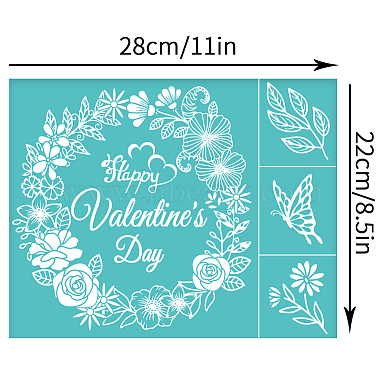 Selbstklebende Siebdruckschablone(DIY-WH0338-213)-2