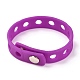 Unisex Silicone Cord Bracelets(BJEW-M204-01D)-2