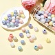 100Pcs Spray Painted Resin Beads(RESI-CJ0005-04)-5